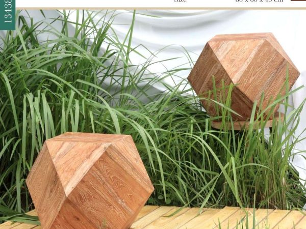 Muebles Asia - Teakwood Trap Square Stool