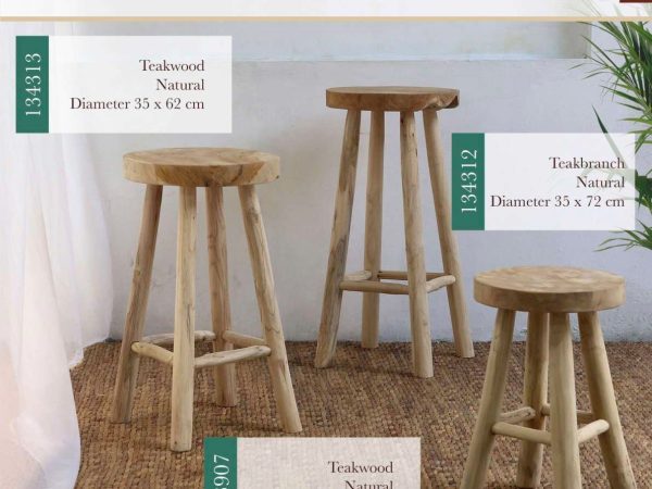 Muebles Asia - Teakwood Kansas Stool 2